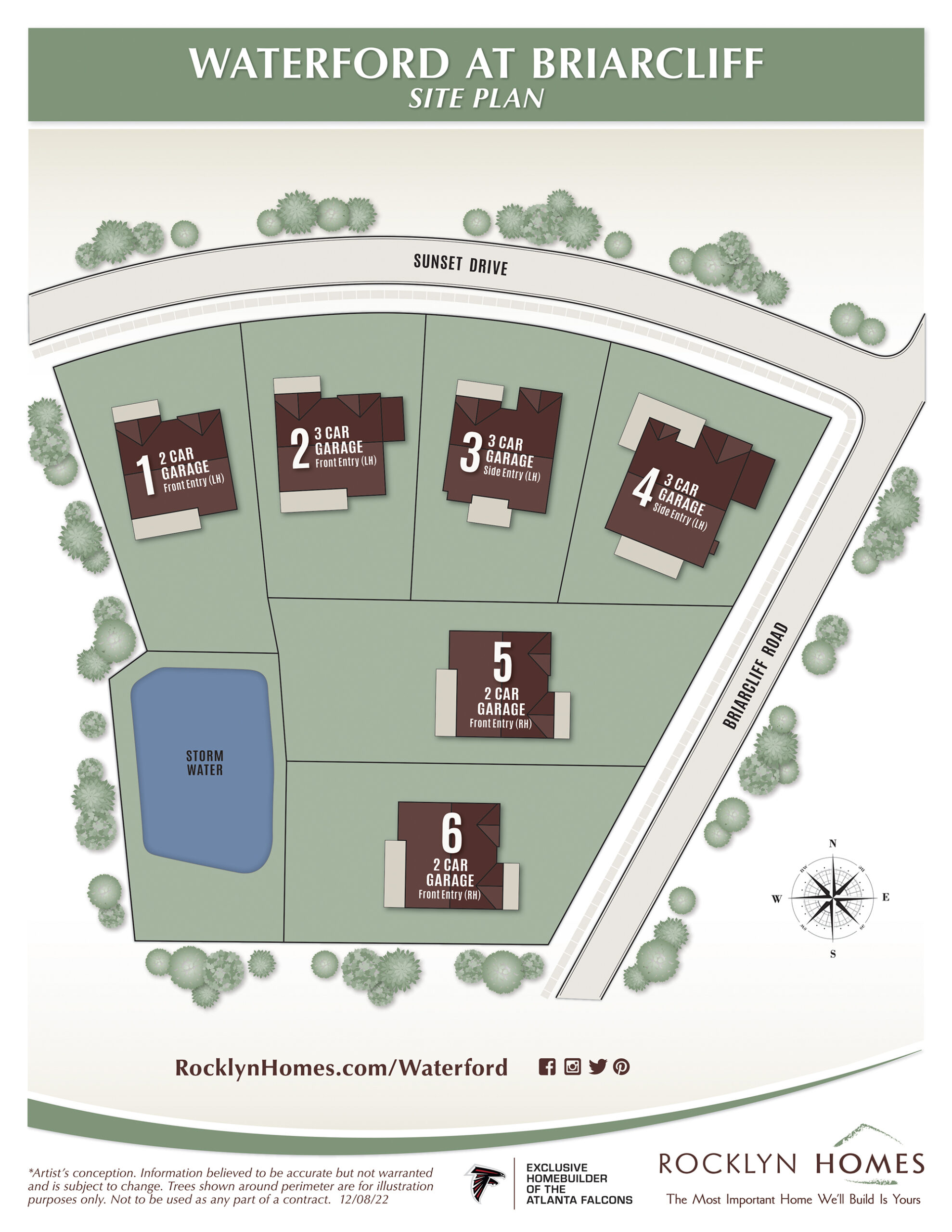 Waterford at Briarcliff Site Plan Print