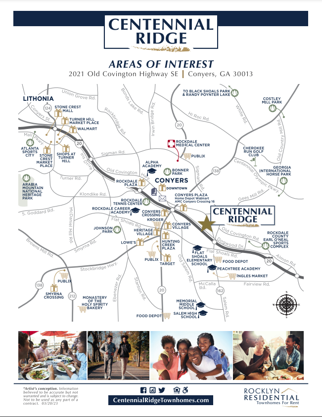 Centennial Ridge Area Map